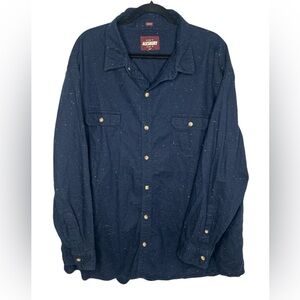 Alesbury Mens’s Long Sleeve Flannel Button Down Shirt Size 3XL